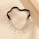 Thigh chain with pearl rhinestones