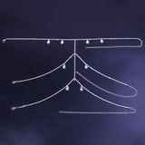 Silver medallion thigh chain