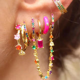 7 Loop Rainbow Ear Cuff