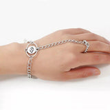 Bracelet bague argent oeil