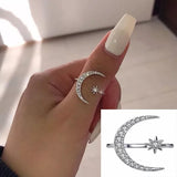bague pouce lunaire et strass