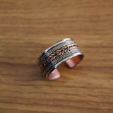bague pouce masculine argentée
