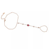 Colorful gem hand jewelry