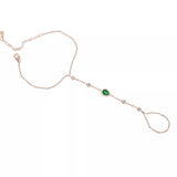 Colorful gem hand jewelry