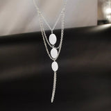 bijou de main trio pierre blanche argent