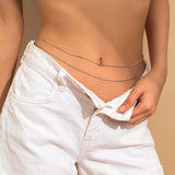 chaine de ventre duo Emma argente