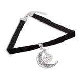 choker gothique lune