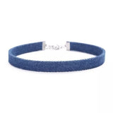 choker jean classique clair