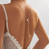 collier de dos argente divine perles