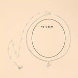 collier de dos argente petit trio de perles