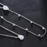 collier de dos mariage minimaliste strass