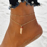 Plume anklets