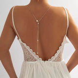 sautoir de dos argente divine perles