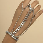 Thick chain hand jewelry