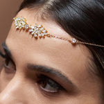 Gold-colored bohemian head jewelry