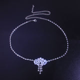 Silver head jewelry with elegant pendant