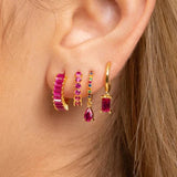 Ear Cuff Purple Quartet 