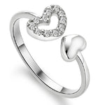 Adjustable heart-shaped thumb ring