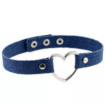 choker jean anneau coeur brut.