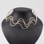 choker vague doré