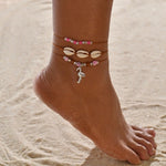 Set of 3 Amor anklets 