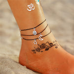 Set of 3 wire anklets